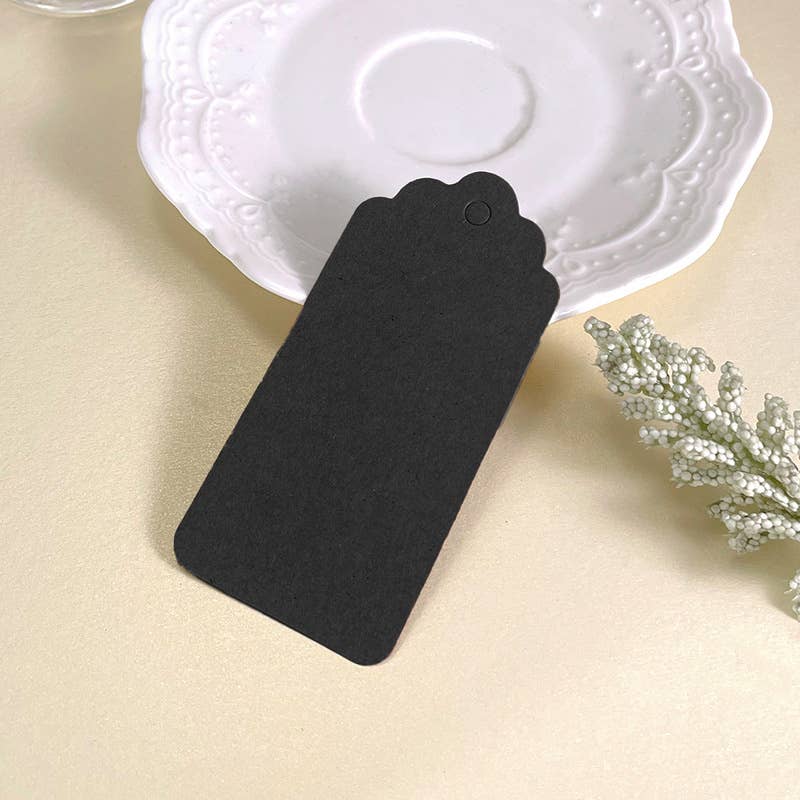 ByHome – wholesale Gift tag – 3.7"x1.8" 3 colors Wavy edge blank message Paper Gift tag0