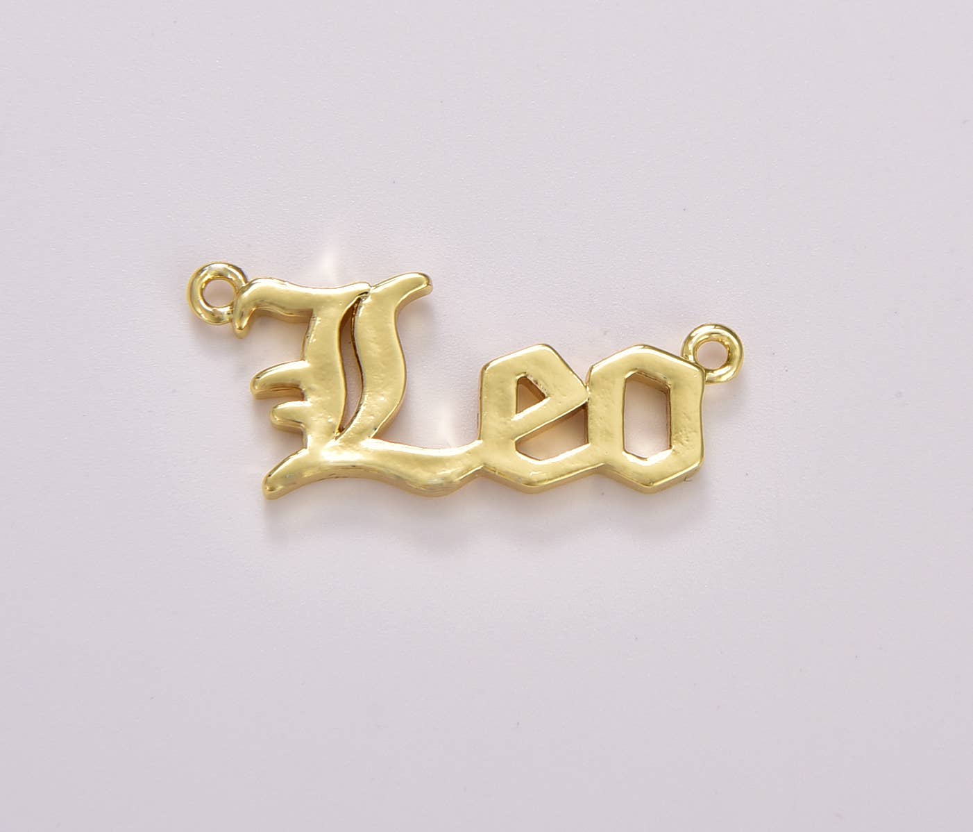 Beads Creation – wholesale Individual charm/pendant – Old English Font Astrology Zodiac Charms Connector, CN4393