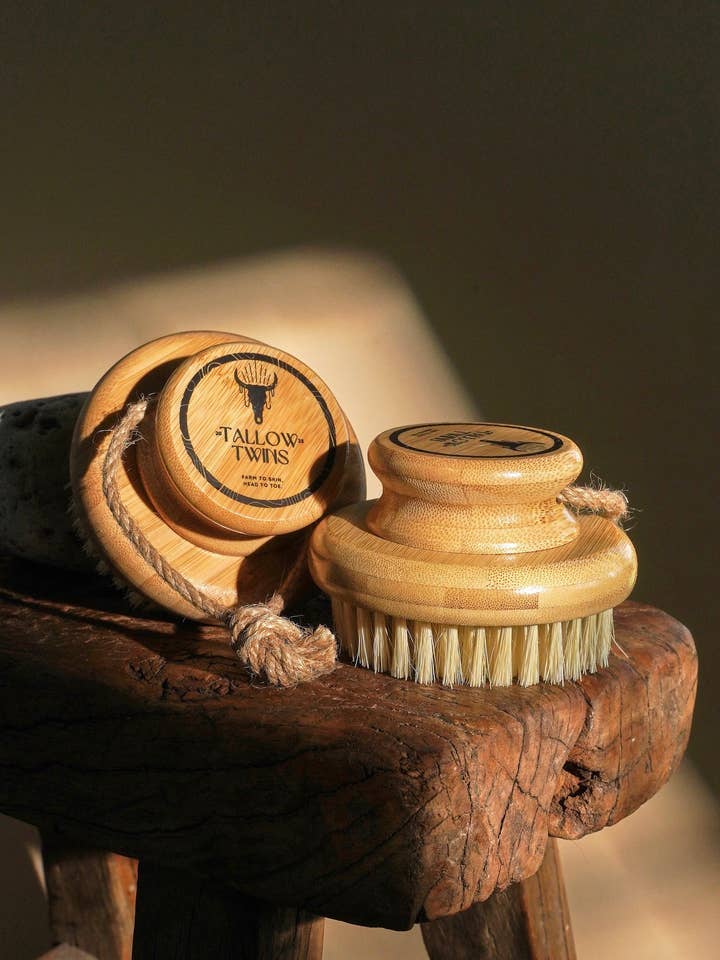 Body Dry Brush for wholesale by Tallow Twins Inc