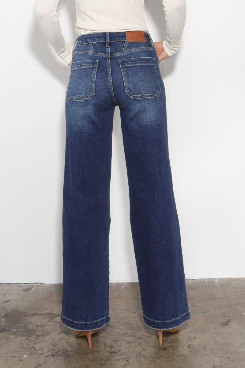 a.ell design - Wholesale Jeans - Women's - WIDE LEG POCKET JEANS7