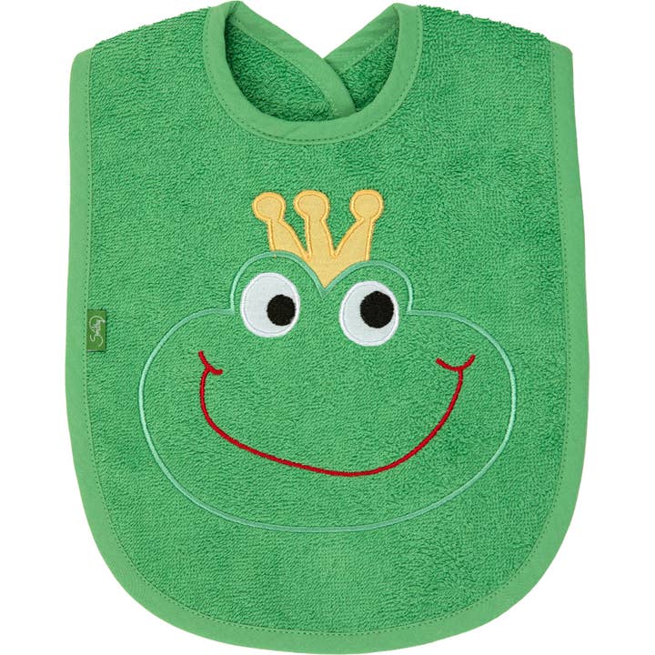 Bib Frog King green for wholesale by Smithy by Dagmar Nelk