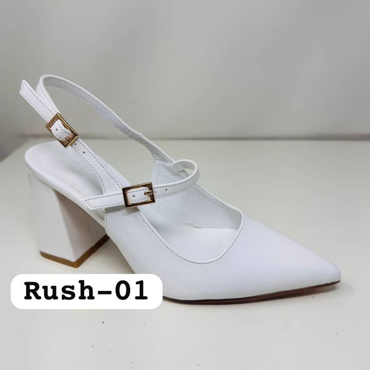 Mars Sky Shoes Wholesale - Wholesale High Heels - Women's - Wild Diva RUSH-01 Women Chunky Heel Pointed Toe Buckle Pumps0