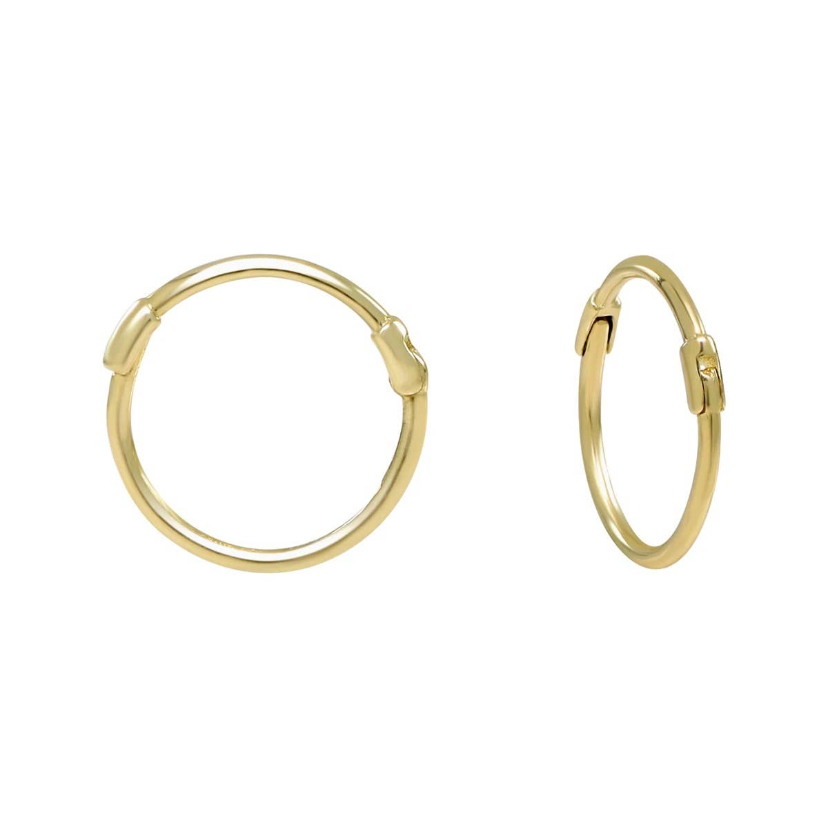 Ofina Jewelry - Wholesale Huggie Earrings - 10k Solid Gold Thin Huggie8