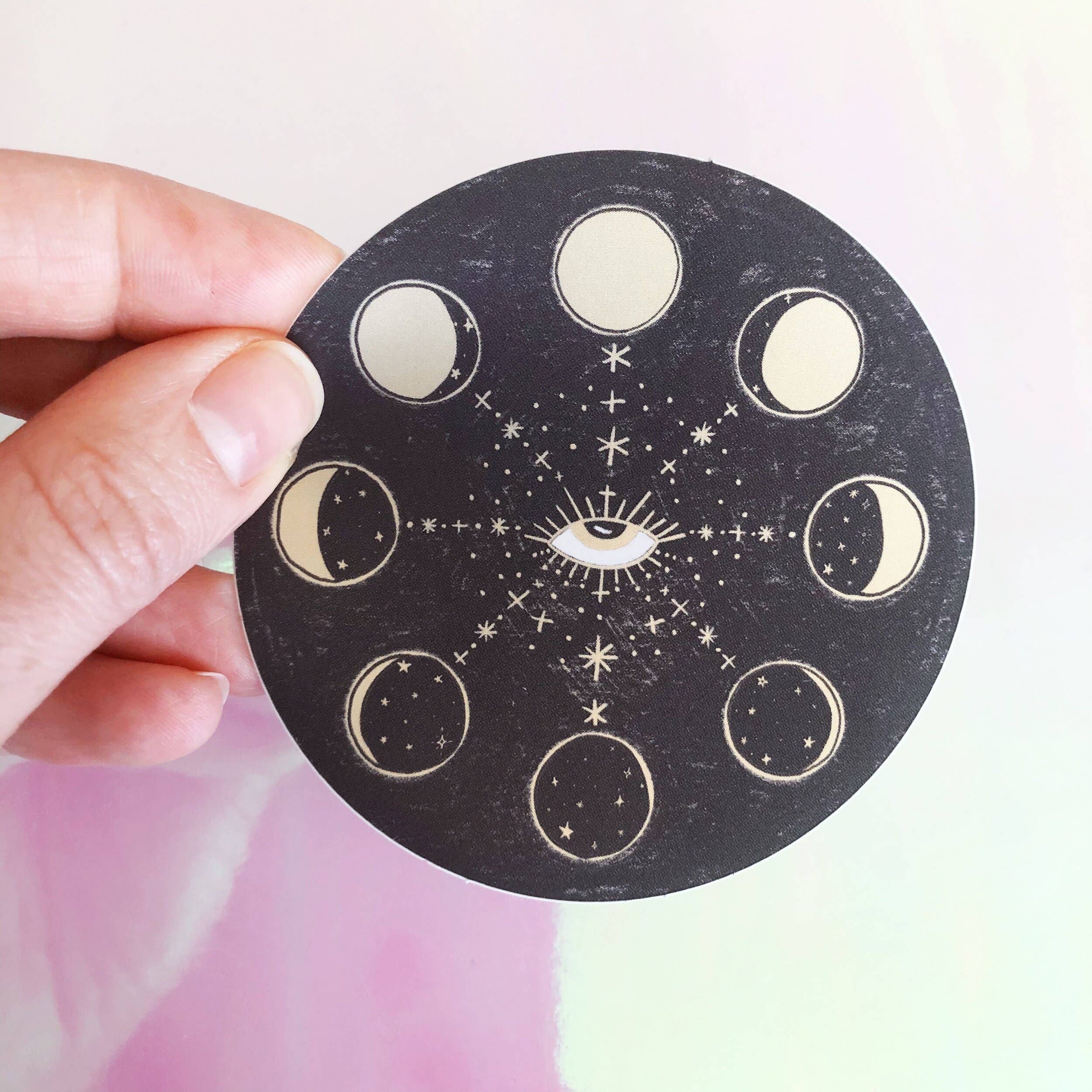 Mother of the Moon - Vente Autocollant - Autocollant métallique mat Mystic Moon Phases1