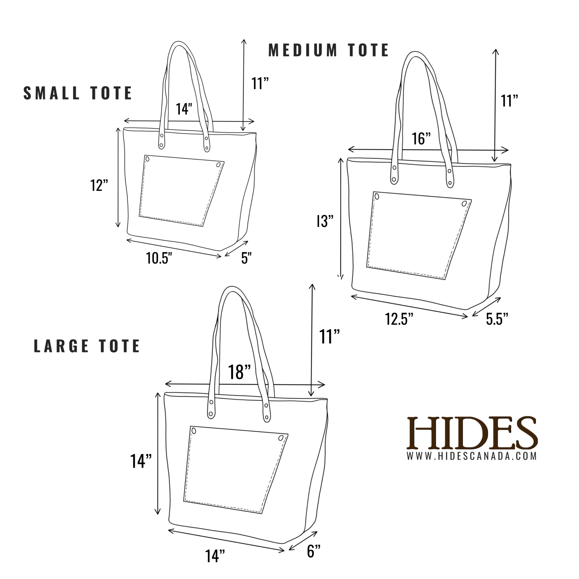 Hides - Vente Tote bag – femme - Sac en cuir avec fermeture éclair15