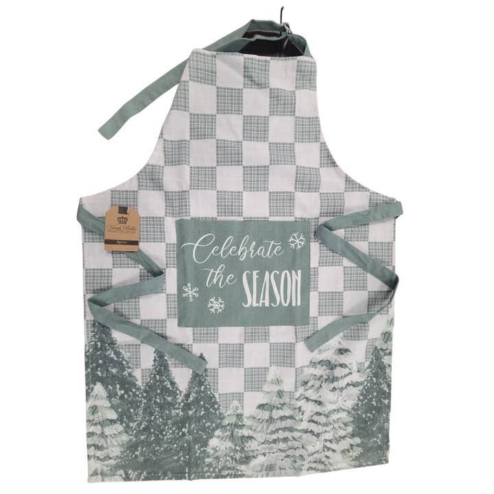 "Cozy Christmas" Holiday-Themed Apron for wholesale by Duke Imports