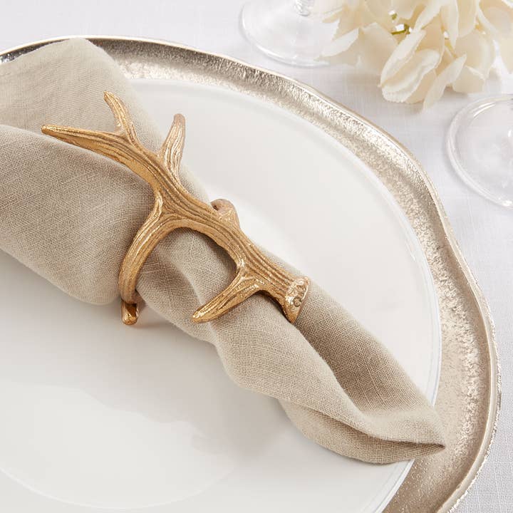 Fennco Styles - Wholesale Napkin Ring - Antler Napkin Ring