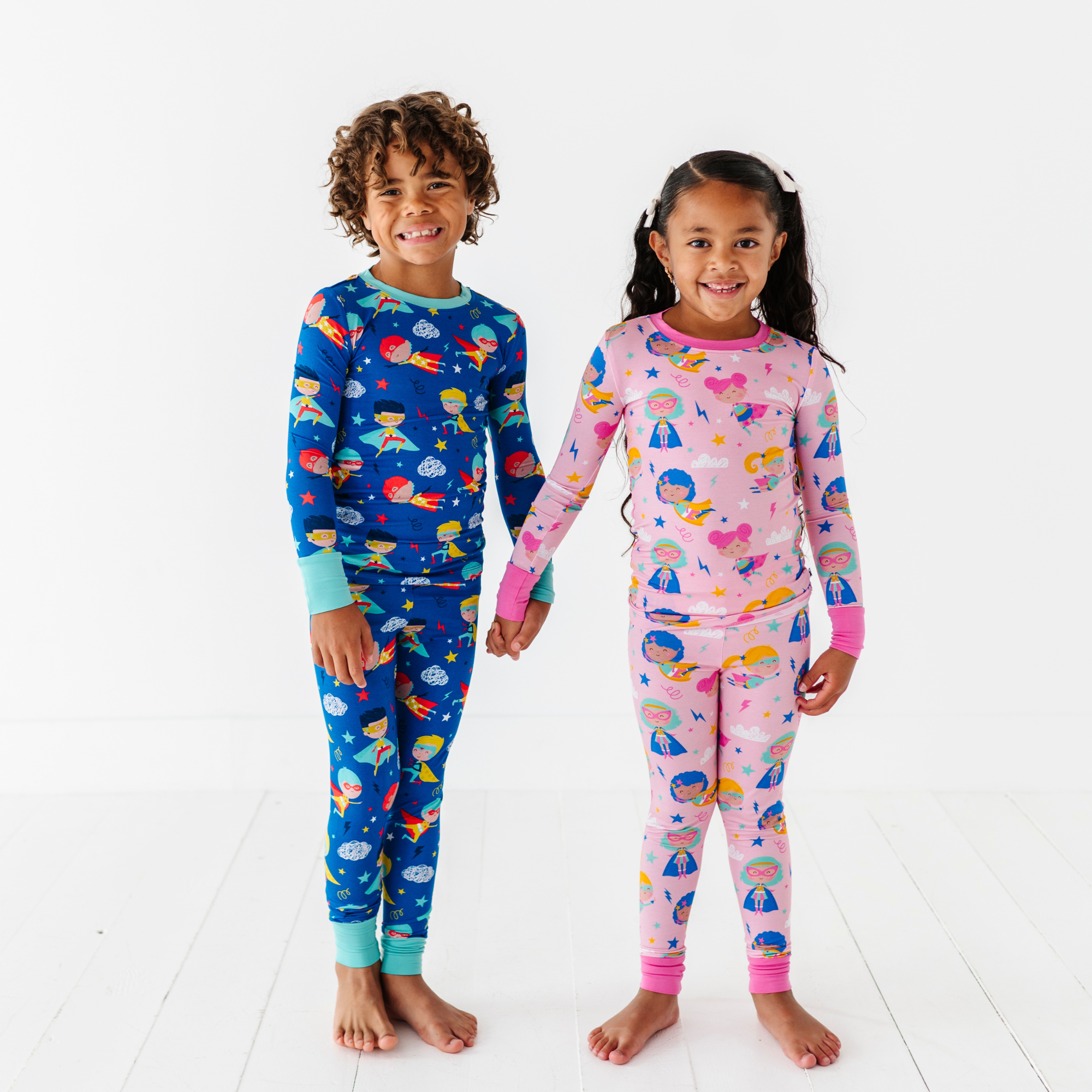 Kiki + Lulu – Conjunto de pijama - Crianças por atacado – Pijamas Confortáveis e Corajosos de Super-Heróis para Crianças6