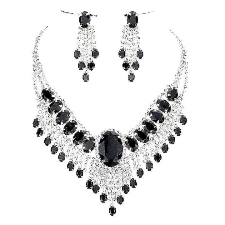 Diacly - Wholesale Jewelry Set - Bohemian Gatsby Theme Statement Necklace Set9