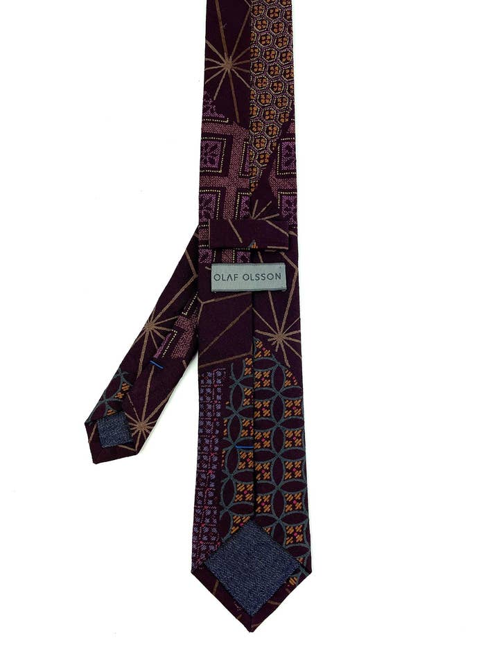 Violet Kikkō Hanabishi Necktie for wholesale by Olaf Olsson