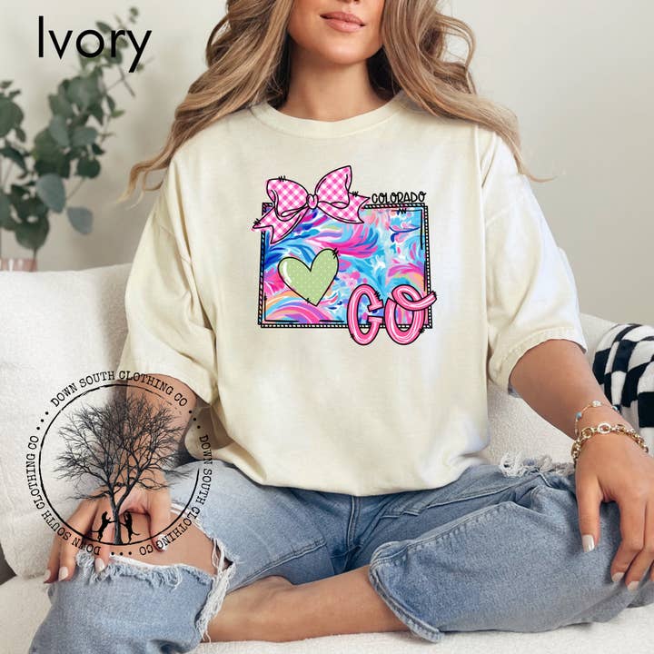 Colorado Floral State Shirt for wholesale by Down South Clothing Co