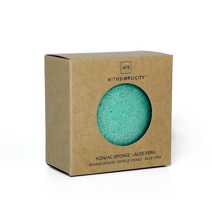 withSimplicity - Wholesale Bath Pouf/Sponge - Natural Konjac Facial Sponge Exfoliator