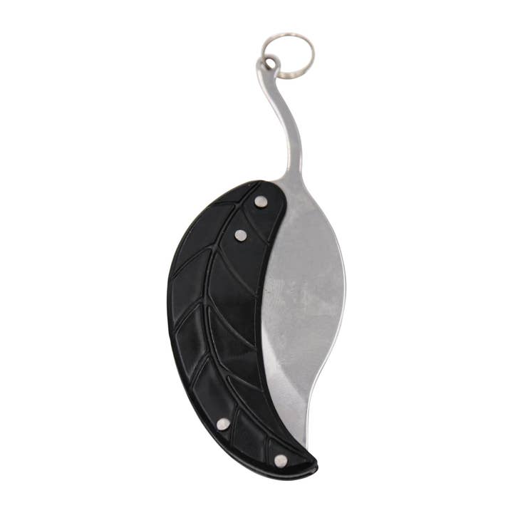 Real Sic - Wholesale Pocket Knife/Holder - Mini Folding EDC Pocket Knife Keychain – Leaf Shape