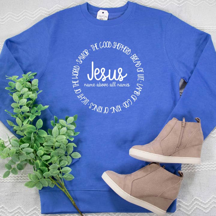 Felpa classica con nome Above All Names per la vendita all'ingrosso da parte di EllyandGrace