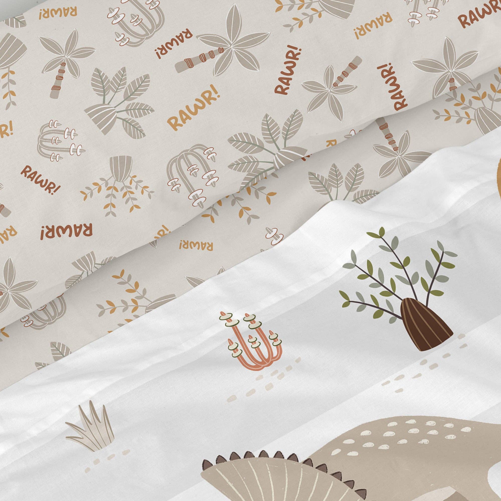 Happyfriday - Wholesale Sheet Set - Dino family 2-piece bedding set2