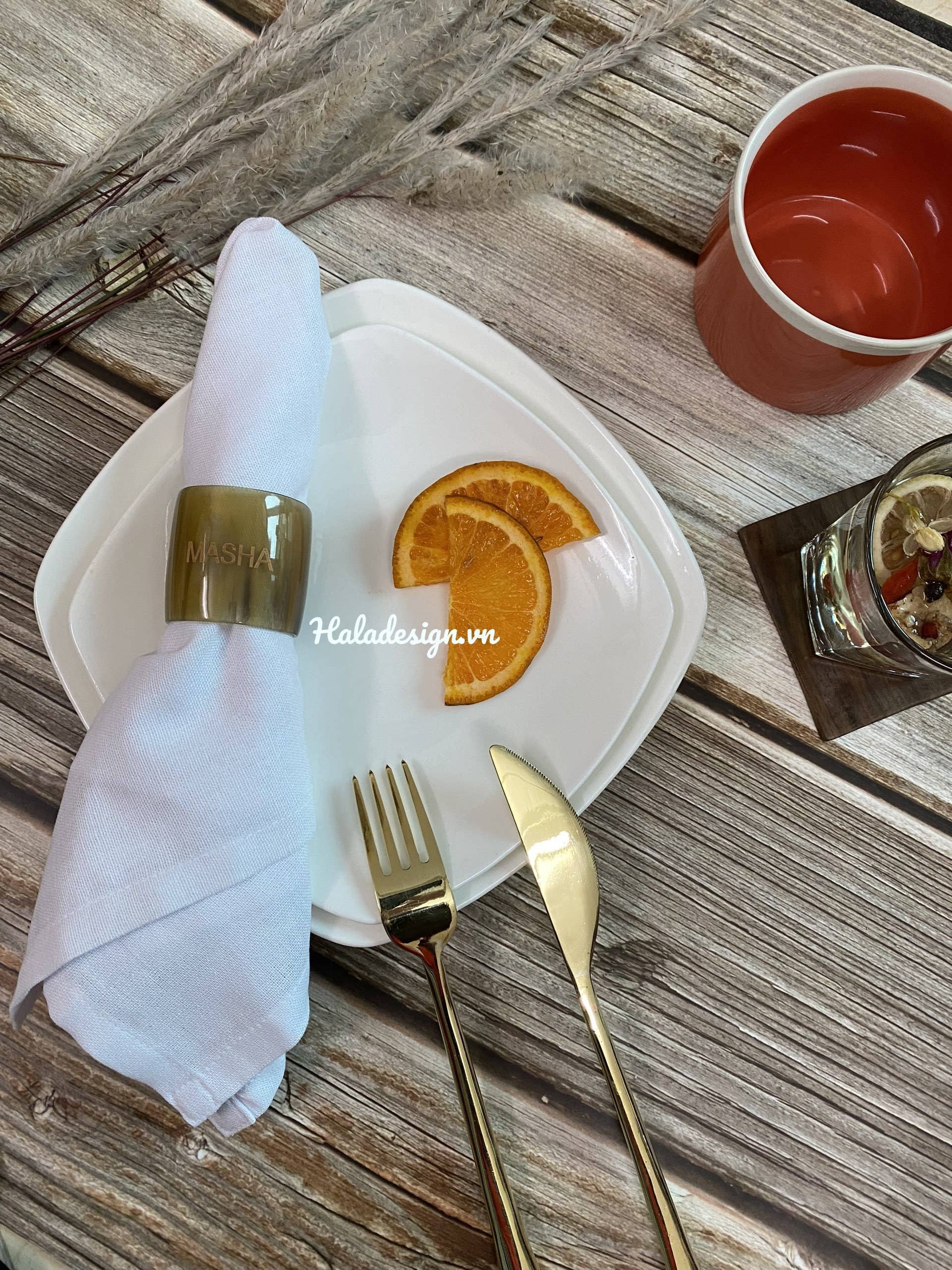 Hala Design – Engroshandel Servietring – Brugerdefineret Personlig Buffalo Horn Servietring4