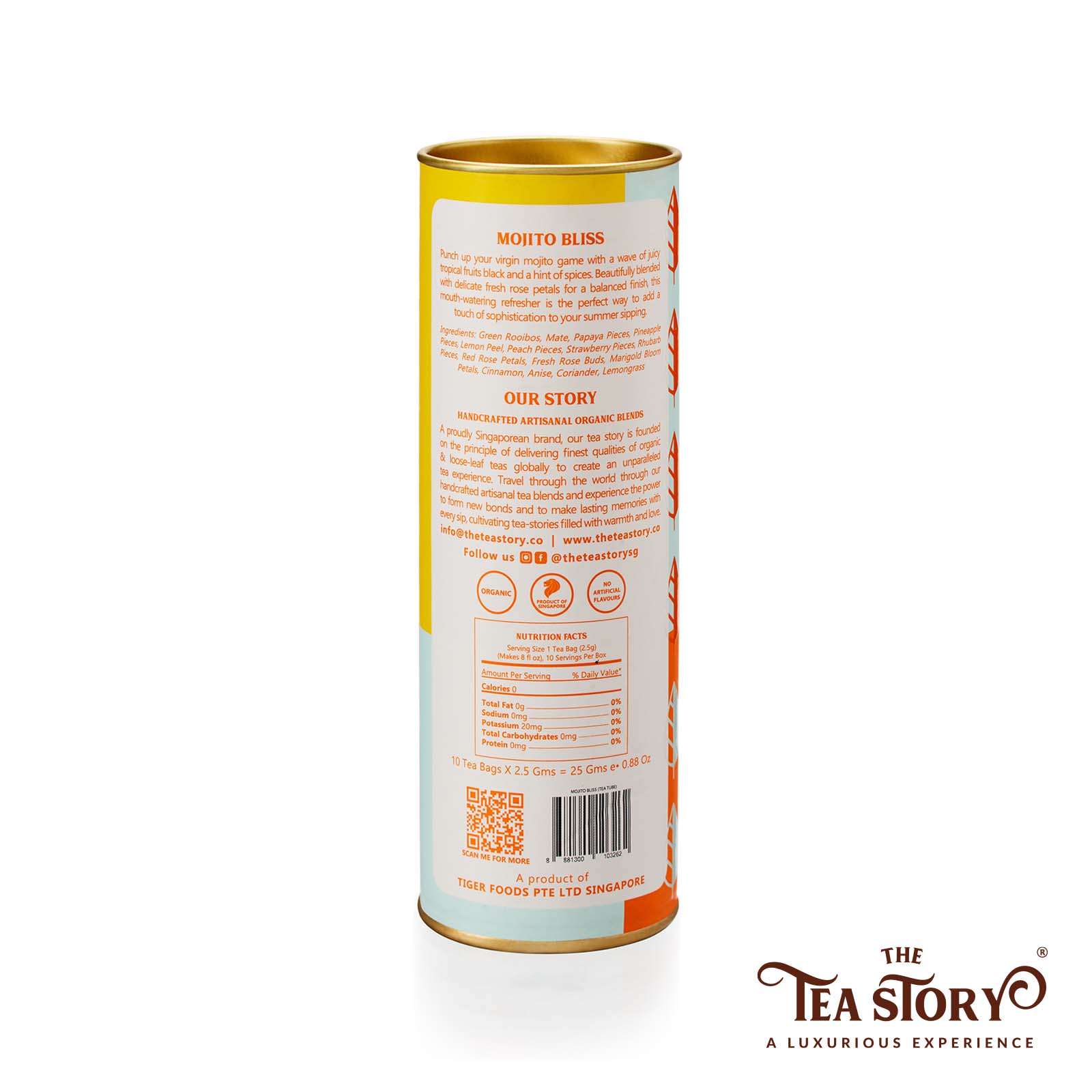 The Tea Story – Großhandel Gesundheits-/Entgiftungstee – Mojito Bliss Teetube1