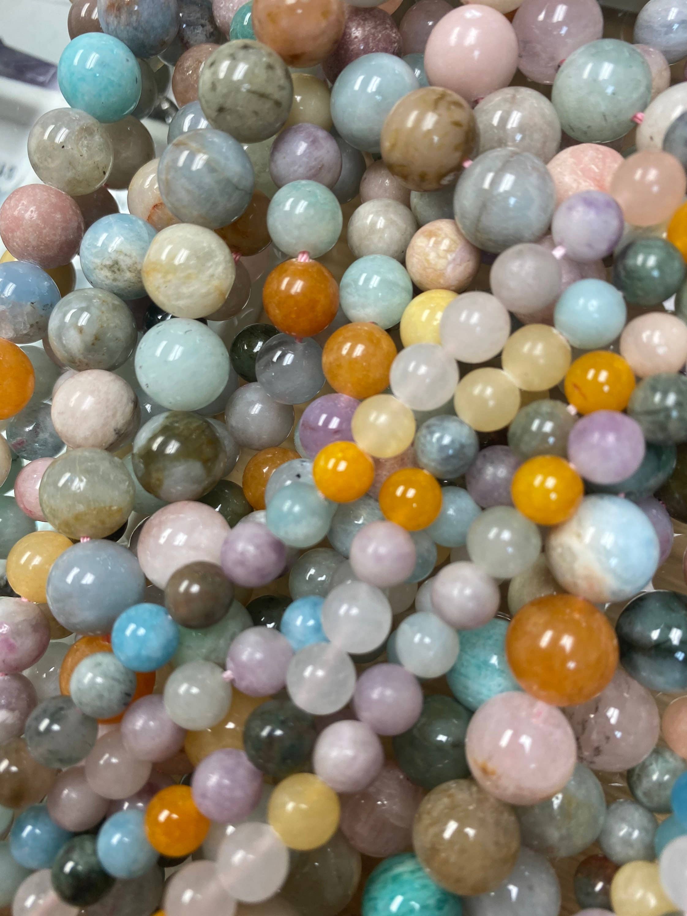 The Bead Bazaar - Wholesale Beads - Pastel Beads, Mixed Natural Gemstone Beads, Genuine Gemstone4