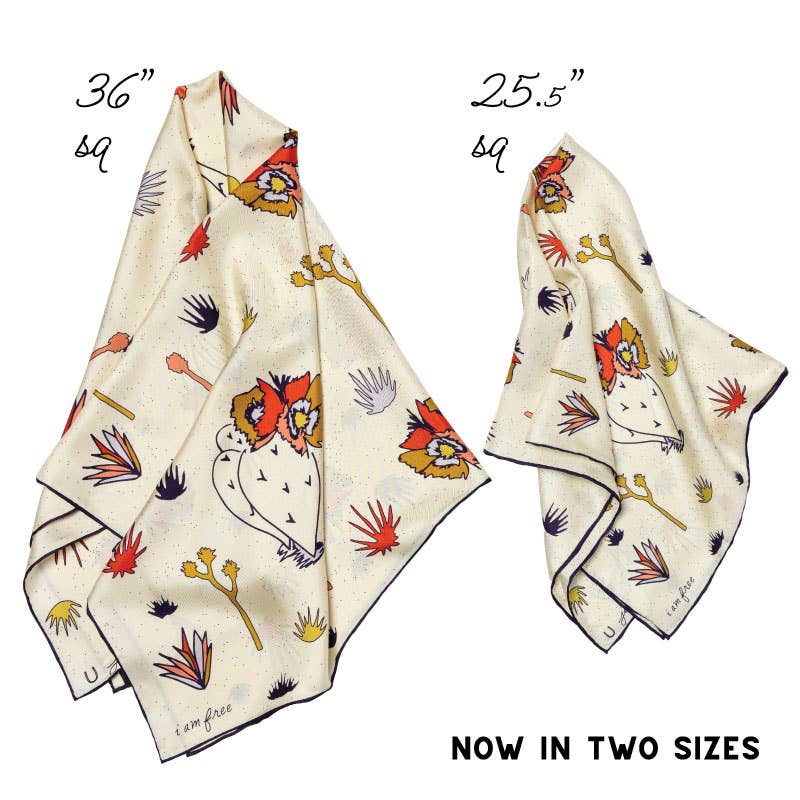 Jenni Earle - Wholesale Scarf - Women's - Word Jumble Hand-Illustrated Silk Scarf – 100% Luxury Silk1