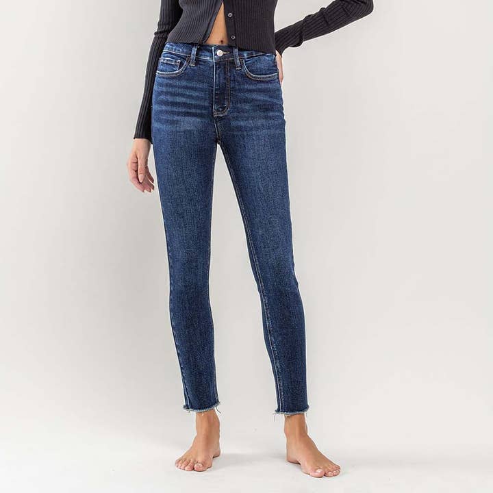Tummy Control Mid Rise Slim Wide Jeans LV1358 Tummy Control Mid Rise Slim Wide Jeans LV1358