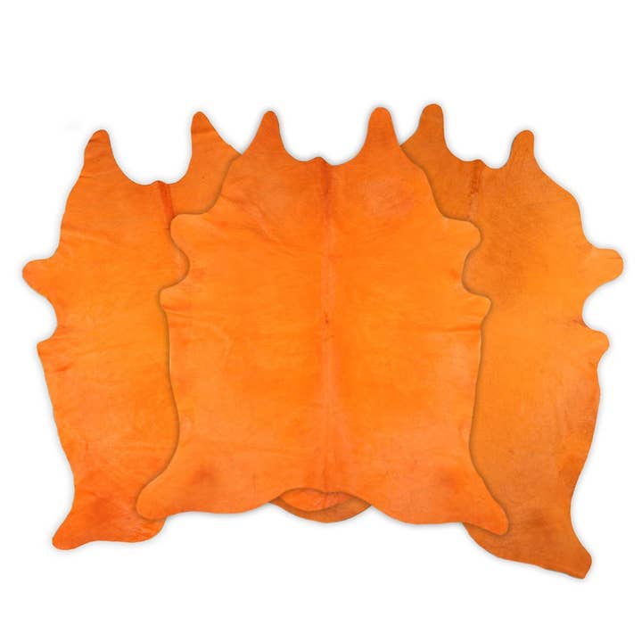 Western Linens - Wholesale Area Rug - Dyed Brazilian Cowhide - 6x6’ - COLORS OF THE RAINBOW