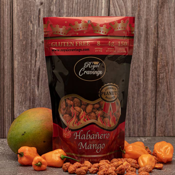 Pinda's - Habanero Mango 8oz voor wholesale door Royal Cravings