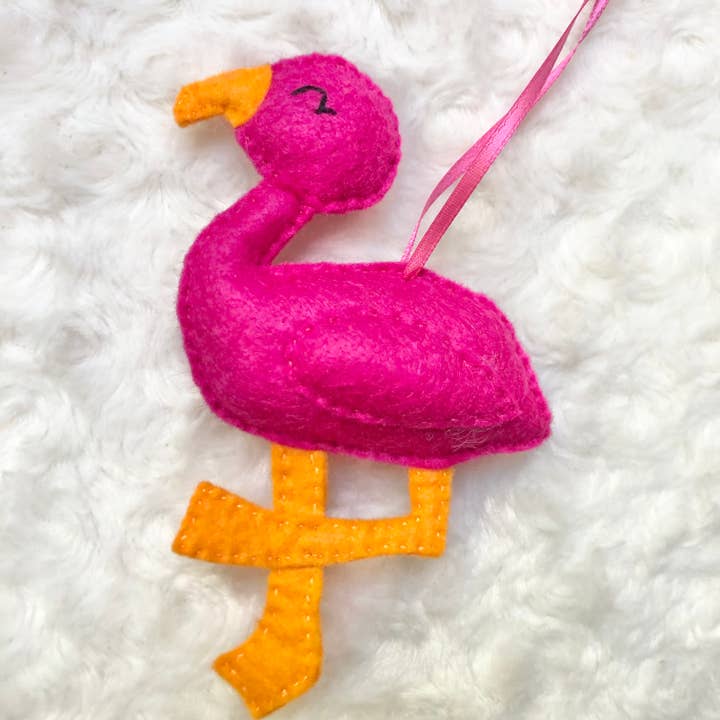 Flamingo Ornament for wholesale by Charley & Ruth Designs
