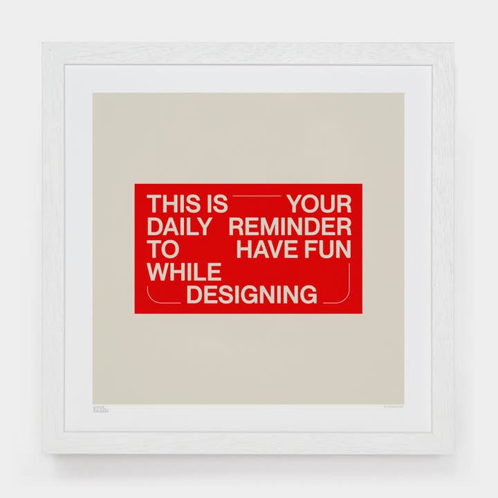 Daily Reminder Art Print for wholesale by Evermade