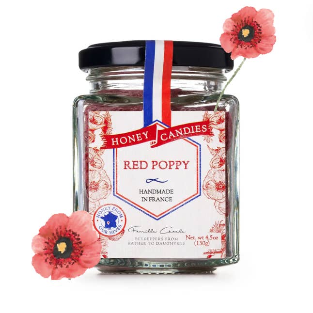 Les Abeilles de Malescot – wholesale Hårt godis – Honung godis Röd Vallmo (130g)