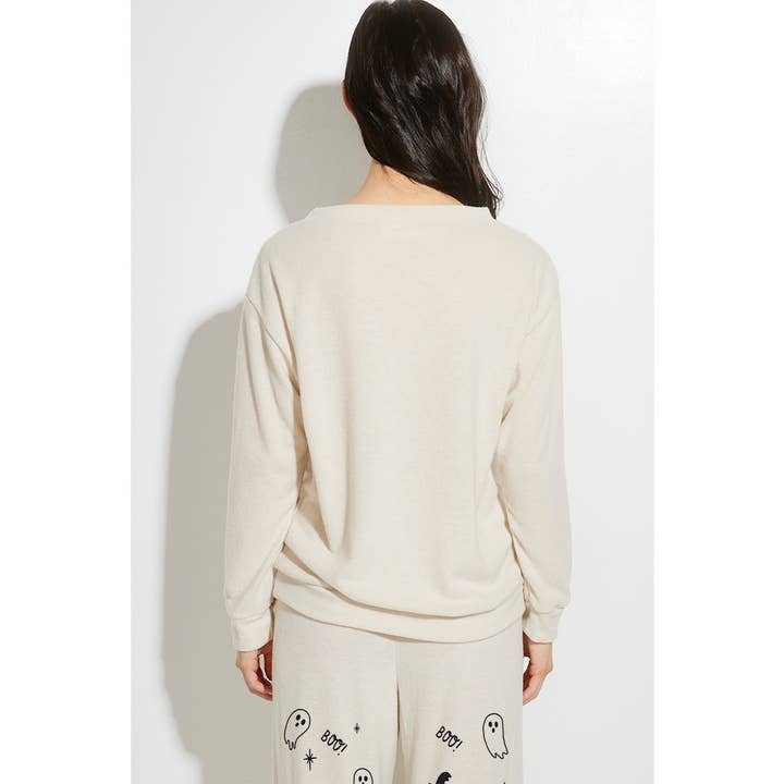 Phil Love - Wholesale Lounge Set - Women's - Halloween Boo print soft lounge wear set 9