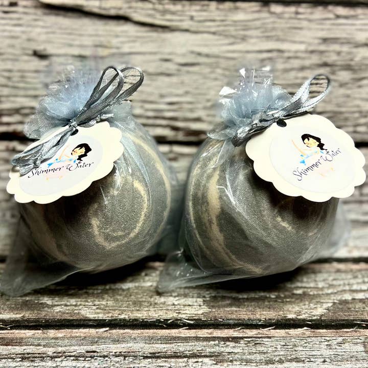 Southern Fleek Bath LLC – wholesale Bath bomb/fizz – Silver Shades of Shimmer Bath Bomb 8oz