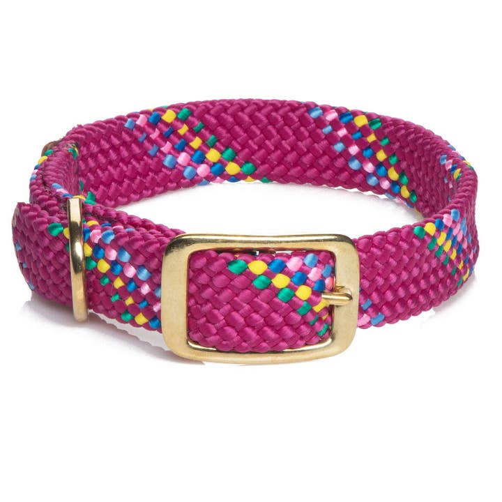 Mendota Pet - Wholesale Pet Collar - Dog - Double Braid Jr Collars - 9/16" width w/Brass Hardware6