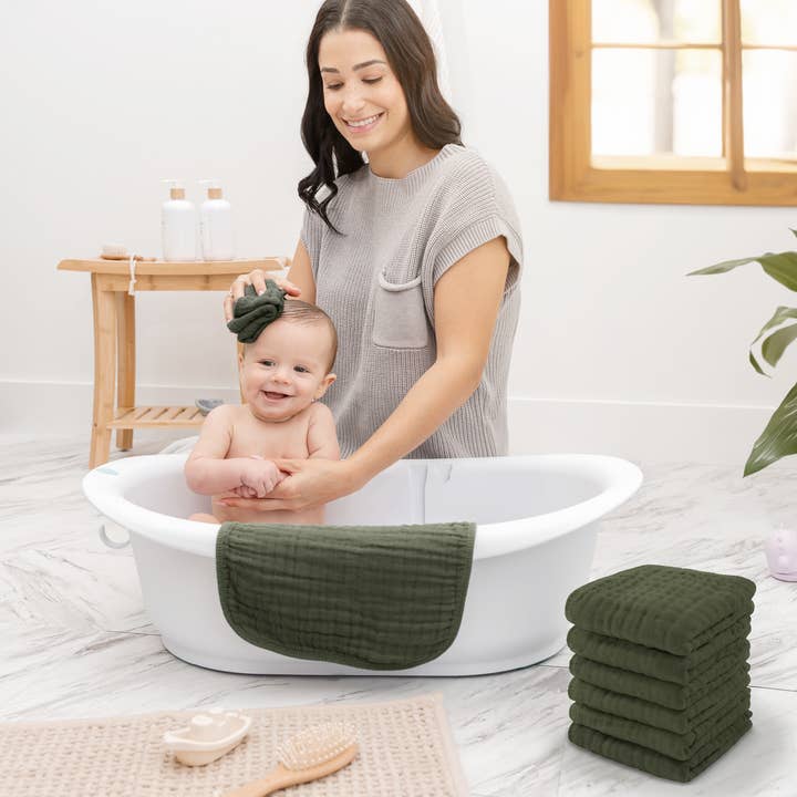 Comfy Cubs - Wholesale Wash cloth – Child & baby - Muslin Baby Washcloths, Soft 10"x10" Cotton by Comfy Cubs71