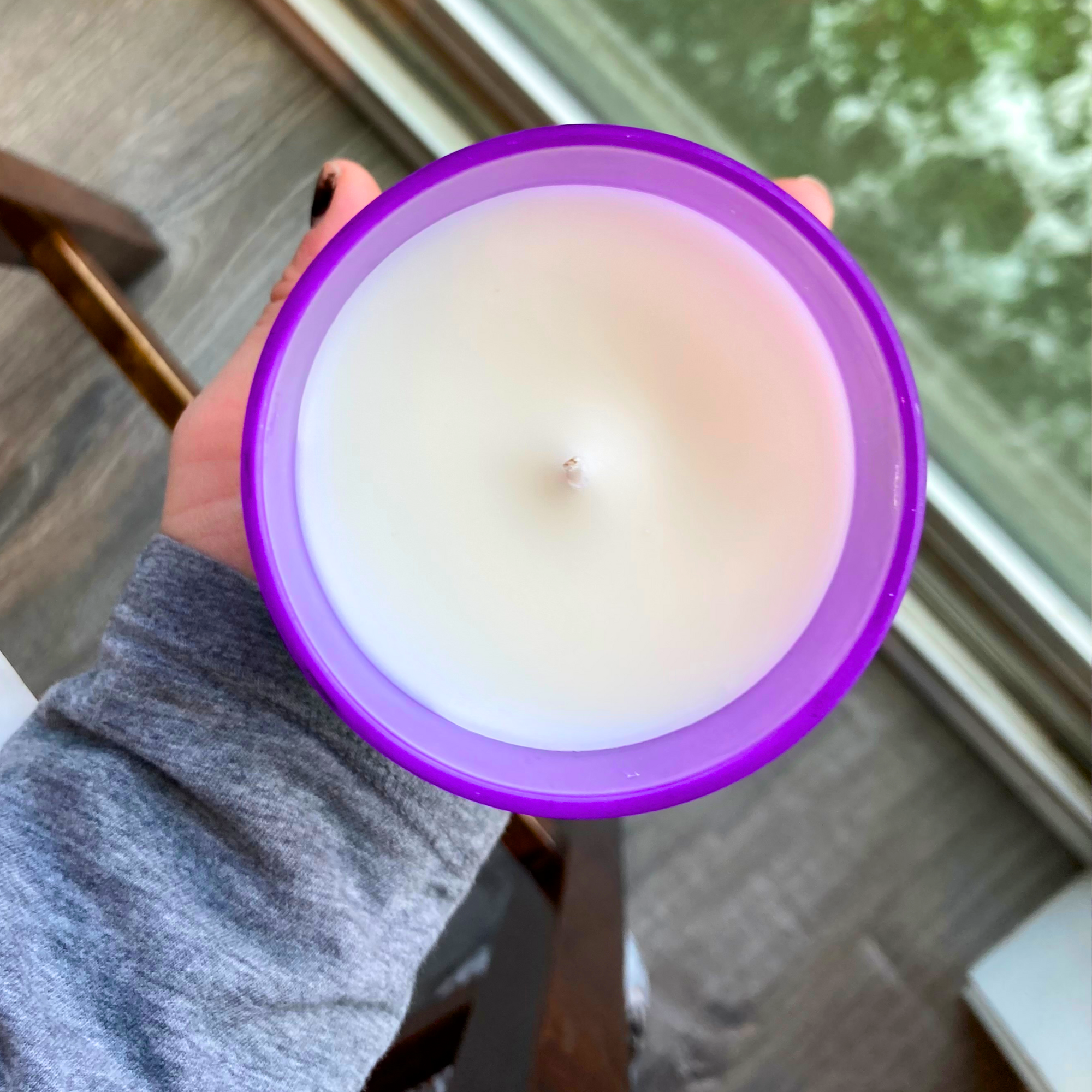 Simply Love Candle - Wholesale Jar/Filled Candle - Lavender + Black Amber Purple Candle with Lid3