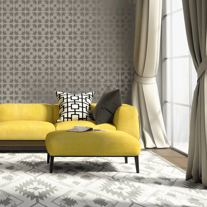 Stencil Up - Wholesale Wallpaper - Moroccan Star Wall Stencil