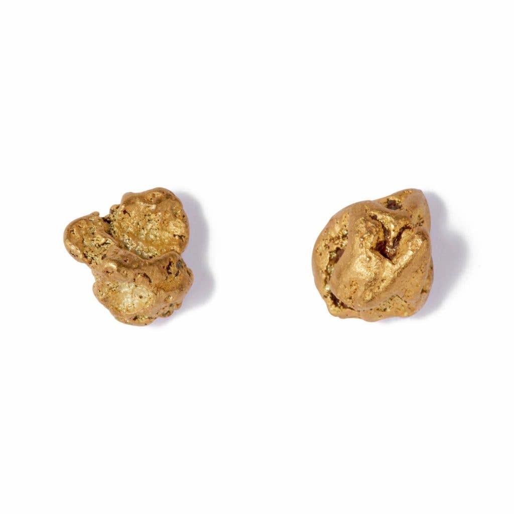 Makal – wholesale Stud/post earrings – Earth Studs with Gold Nuggets