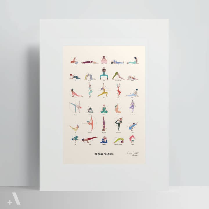 Addvent - Wholesale Art Print - Yoga Positions / Poster Art Print1