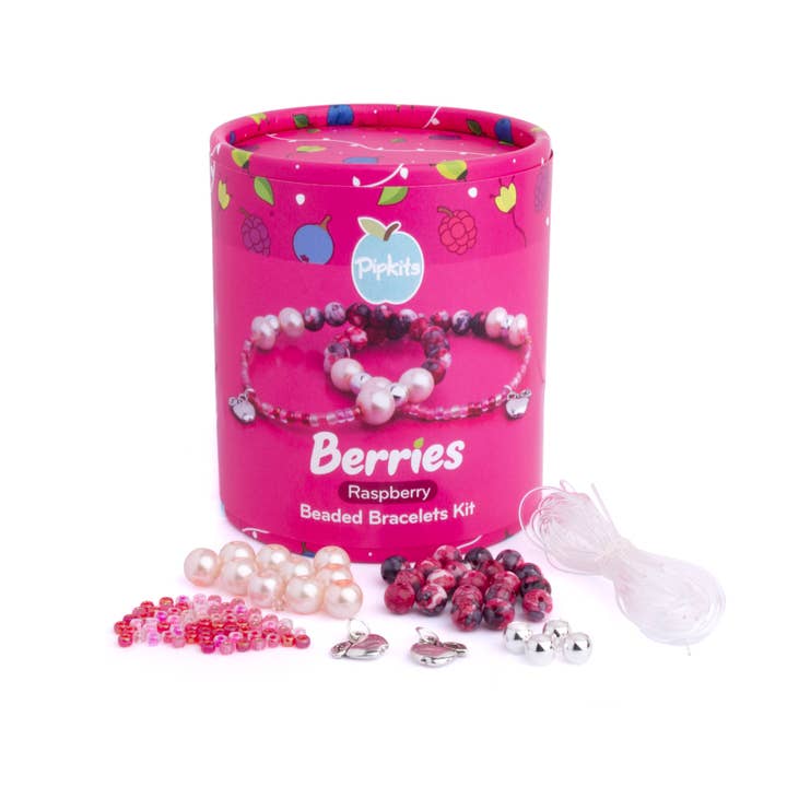 Beeren Perlenarmband Bastelset Pipkit Himbeere (Für 2 Armbänder) für den Großhandel von Pipkits