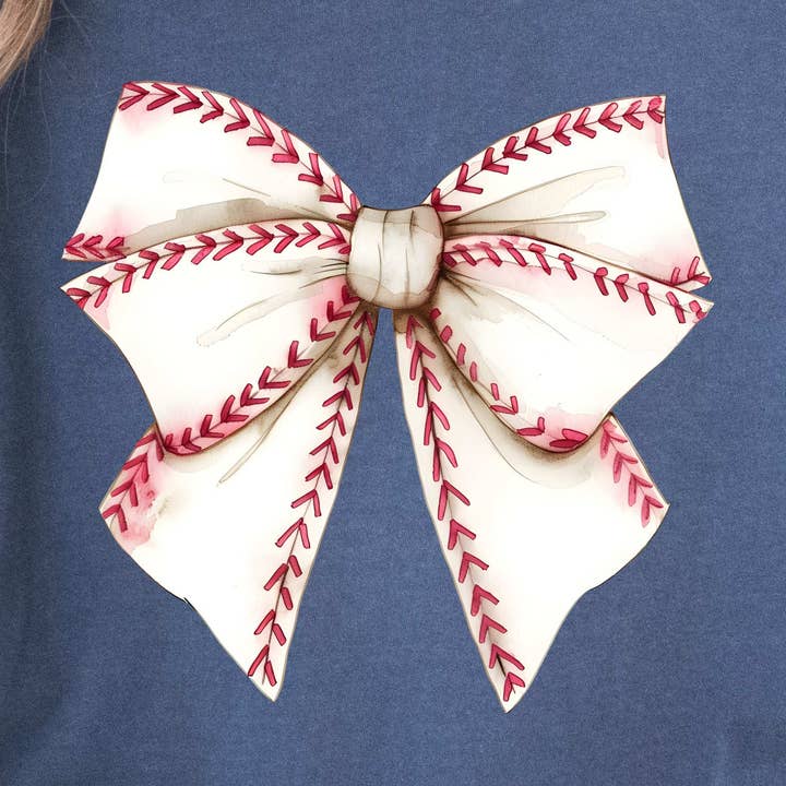 DTF TRANSFER - 11227 Baseball Bow for wholesale by dBoldTees & DTF Transfers