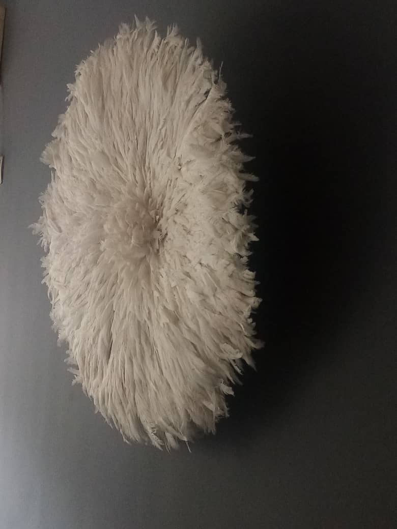 HOME DECOR FR – Objeto de mesa decorativo por atacado – Chapéu Juju branco3