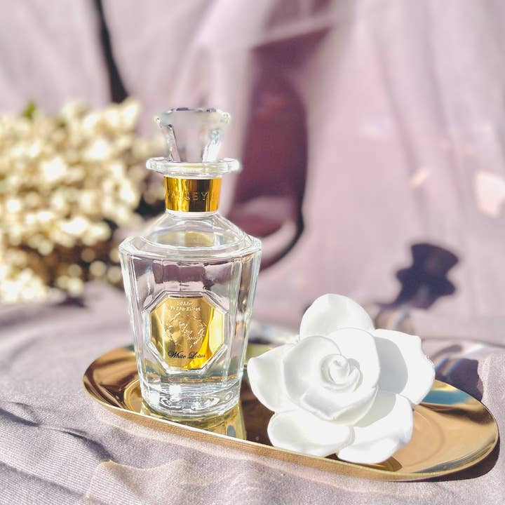 Pretty Valley Home - Wholesale Reed Diffuser - Reed Diffuser Sets !! NEW!! Vintage Rose Ceramic Diffuser -White Lotus3