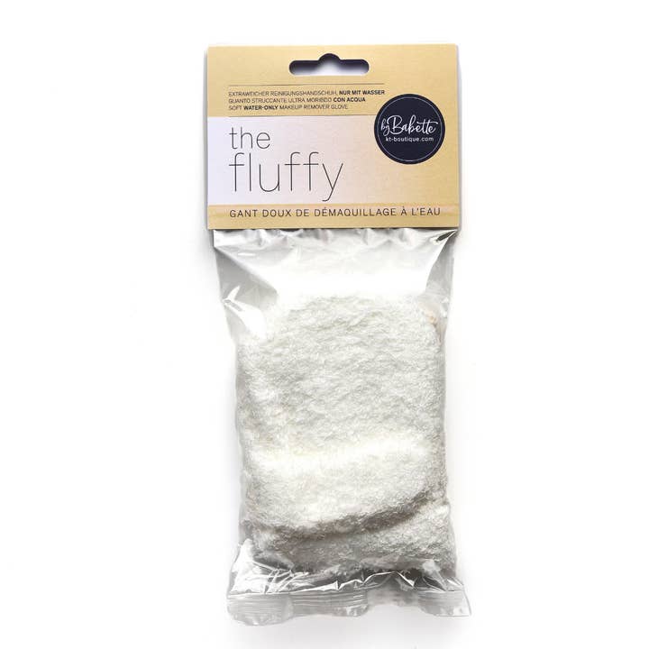 KT Home - Vente Démaquillants - Gant démaquillant Fluffy ultra doux - Gamme Nude