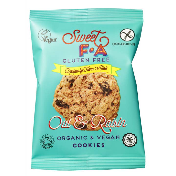 Island Bakery Organics – wholesale Biscuit – Sweet FA – Oat & Raisin 2 pack1