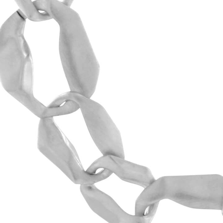 Elysian IN:STORE Short Link Fluid Necklace Silver Plating for wholesale by Dansk Copenhagen