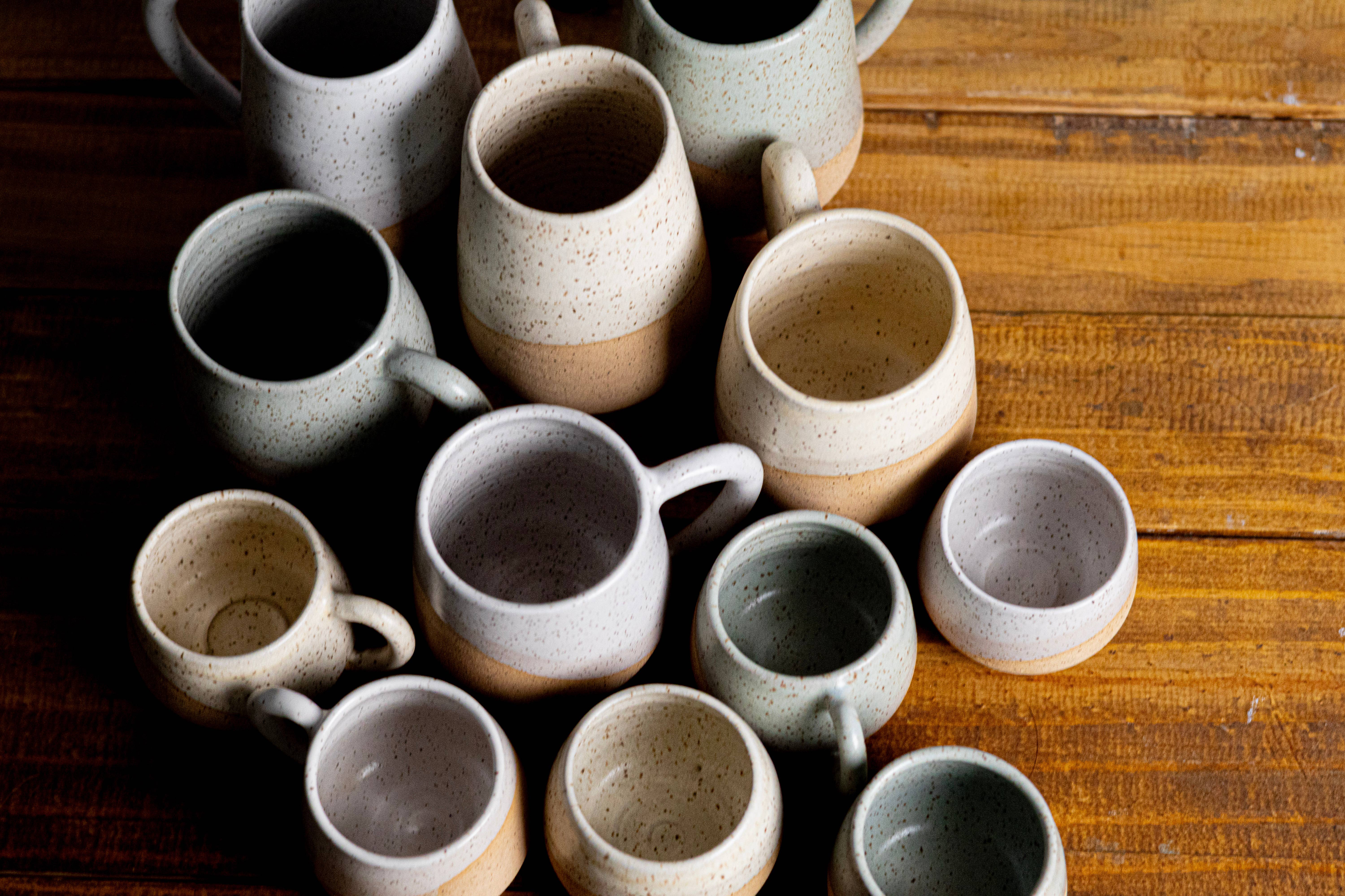 Hands On Ceramics - Wholesale Coffee Mug - Handmade Espresso Mug/Tea Cup with handle- 4 ounces9