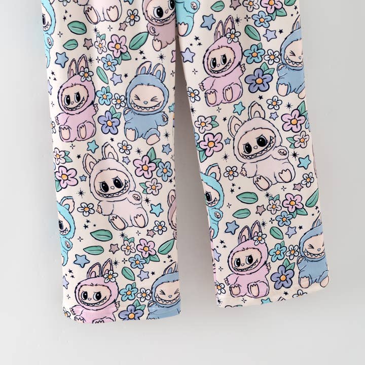 Auraquise - Vente Haut et bas de pyjama – enfant - Ensemble de Pyjama d'Automne Dessin Animé – Doux & Confortable Manches Courtes + Pantalon6