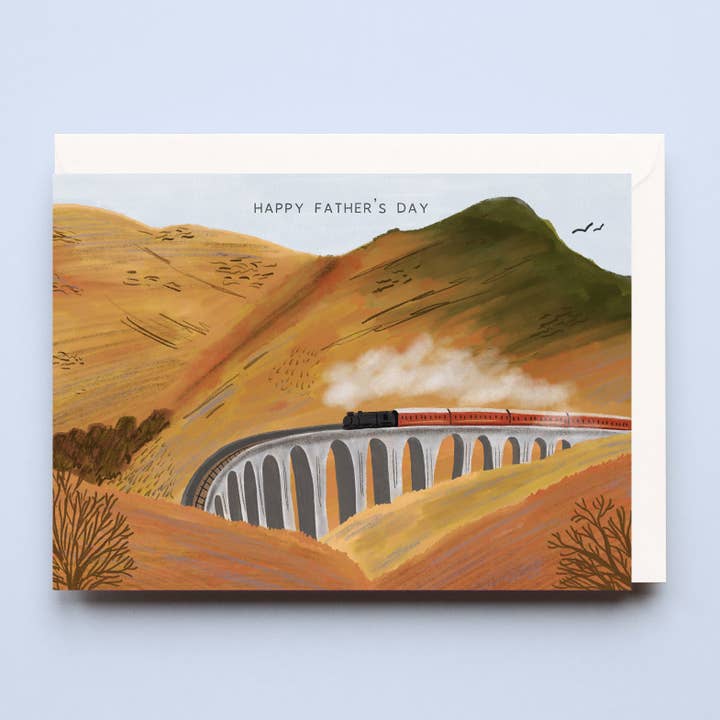 Sarah Frances - Wholesale Father's Day Card - Father's Day Steam Train Card