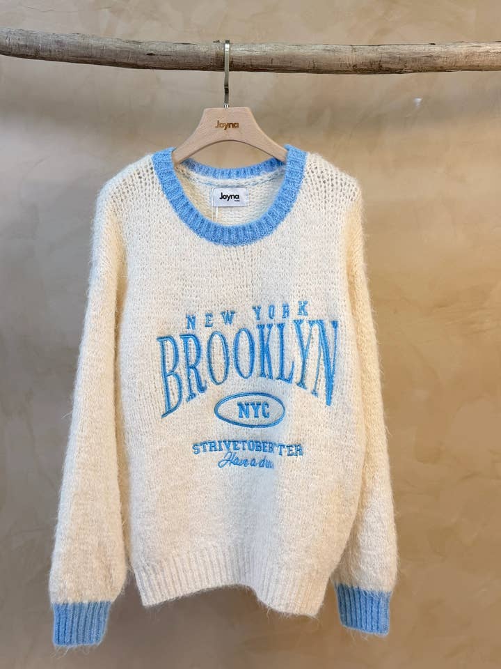 60801 PULL COM BROOCKLIN EM LÃ por atacado de Joyna