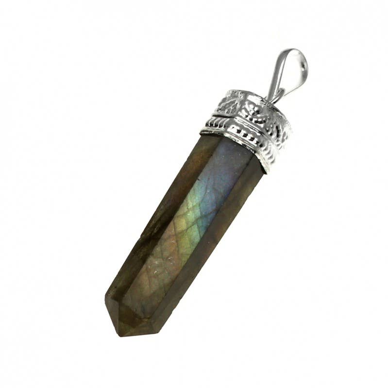 UniArt - Wholesale Individual Charm/Pendant - Semi-precious stone point pendant13