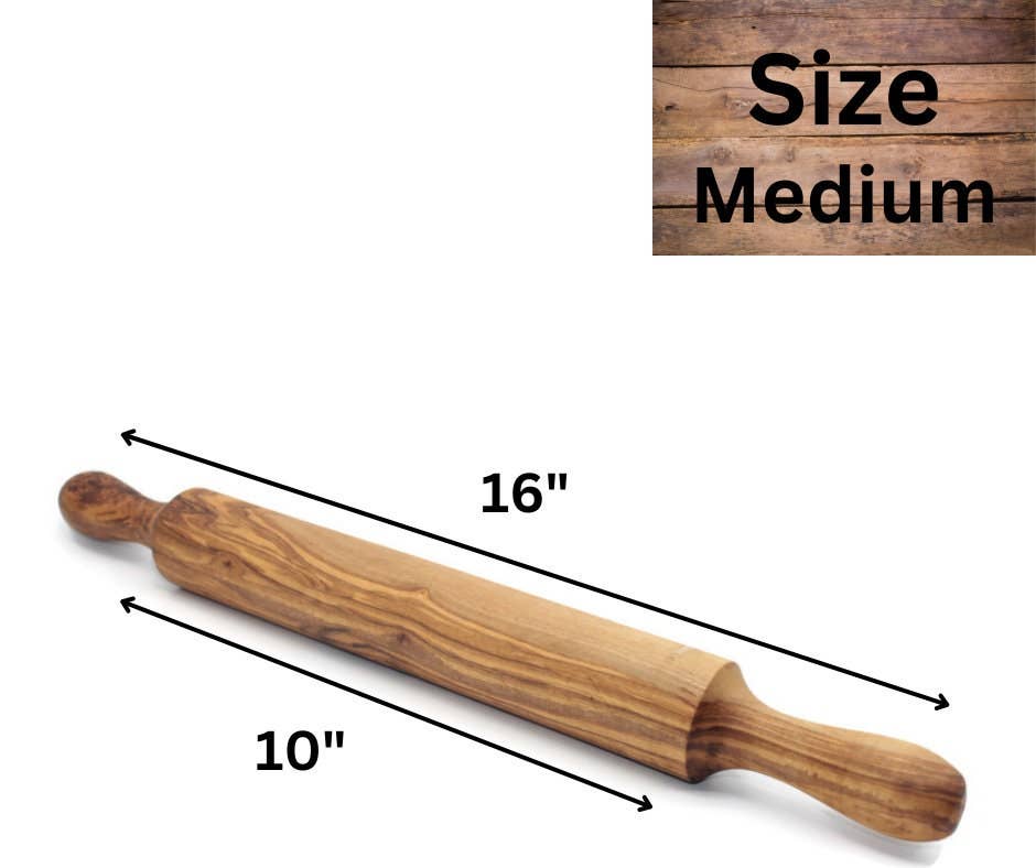 Bearthy - Wholesale Rolling Pin - Olive Wood Rolling Pin, Dough & Pizza Roller, Gift Idea4